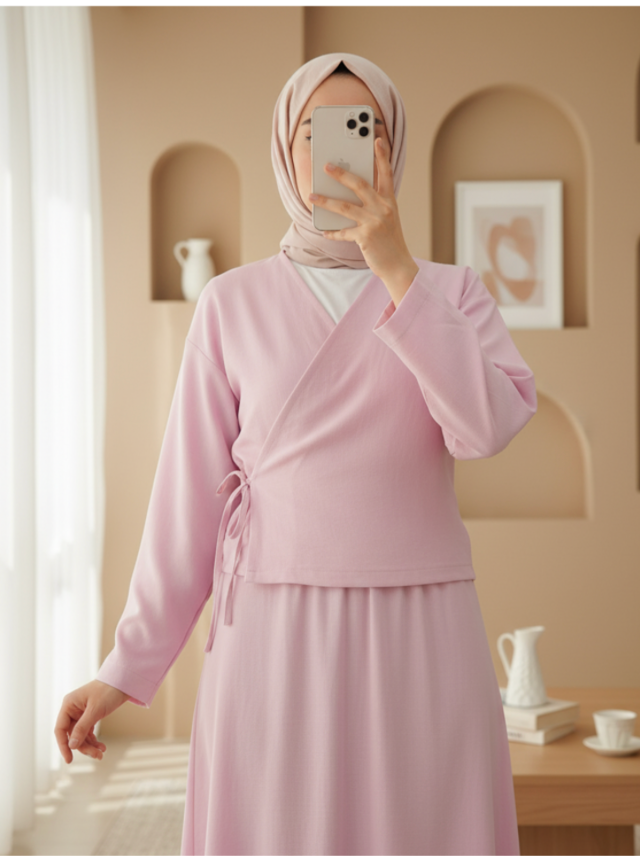 Ensemble kimono-jupe