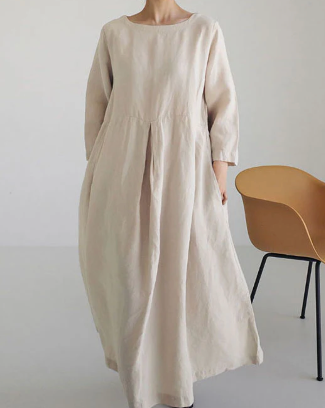 Robe simple en lin