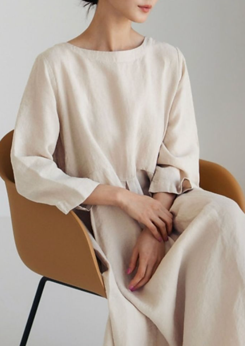 Robe simple en lin