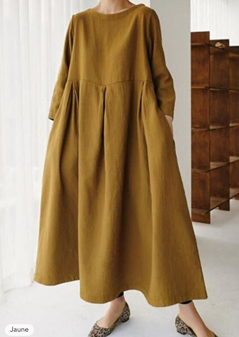 Robe simple en lin