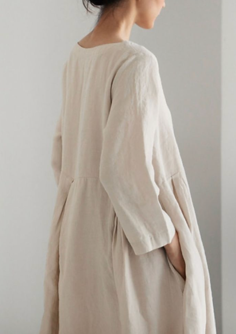 Robe simple en lin