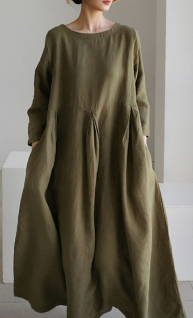 Robe simple en lin
