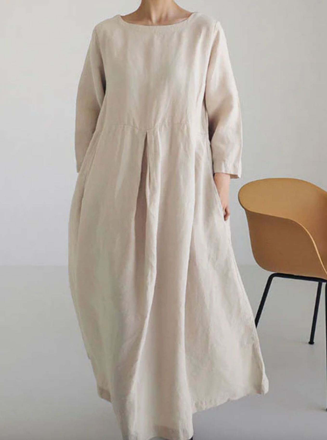 Robe simple en lin