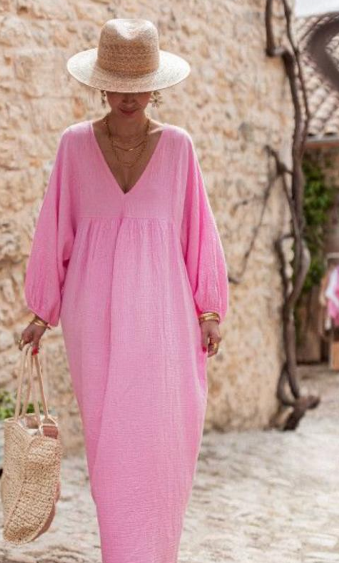 Robe  simple en crepe