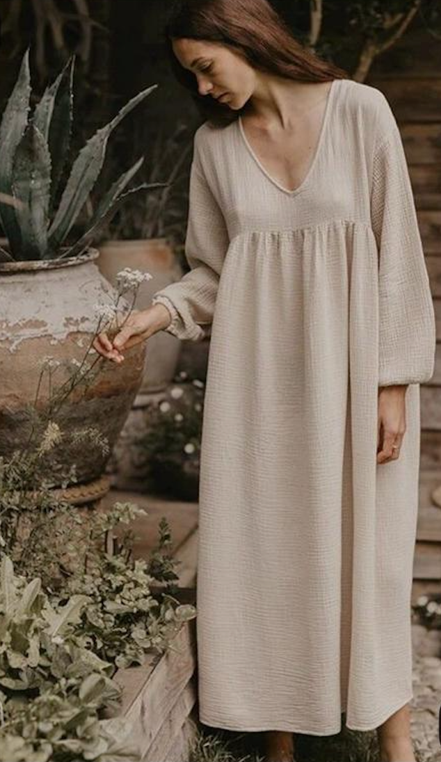 Robe  simple en crepe