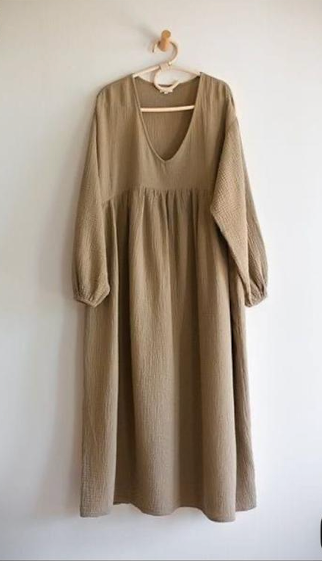 Robe  simple en crepe