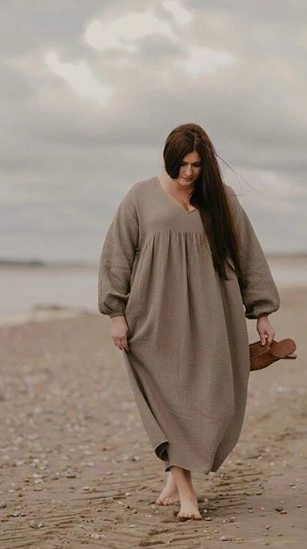Robe  simple en crepe
