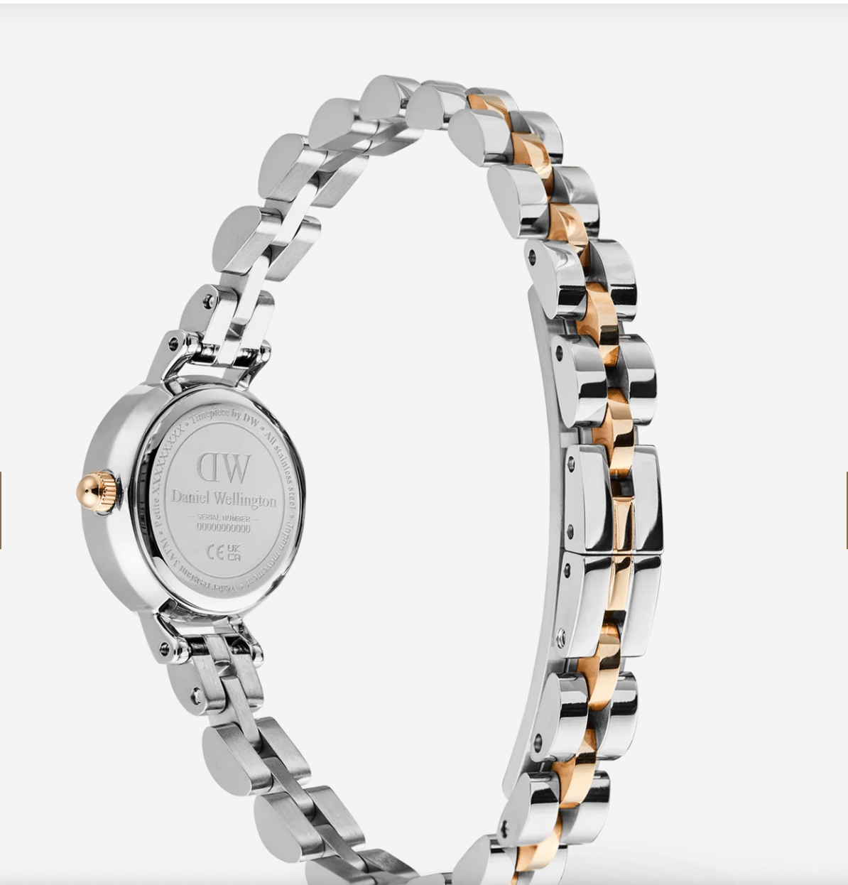 Petite Mini Arch 3-Link Two Tone Rose Gold