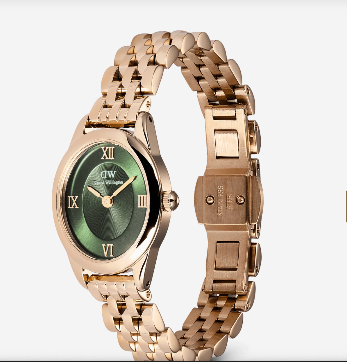 Ophelia Mini Emerald Rose Gold