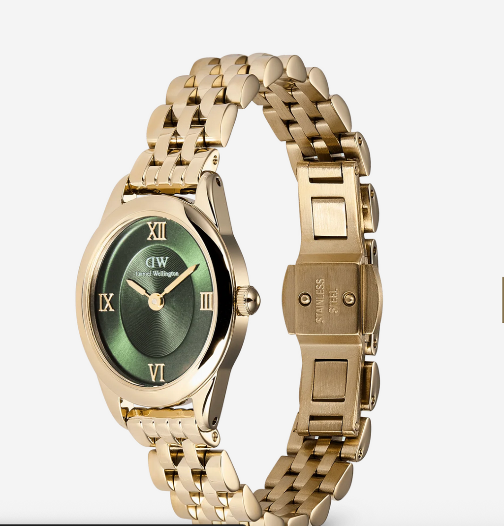 Ophelia Mini Emerald Gold