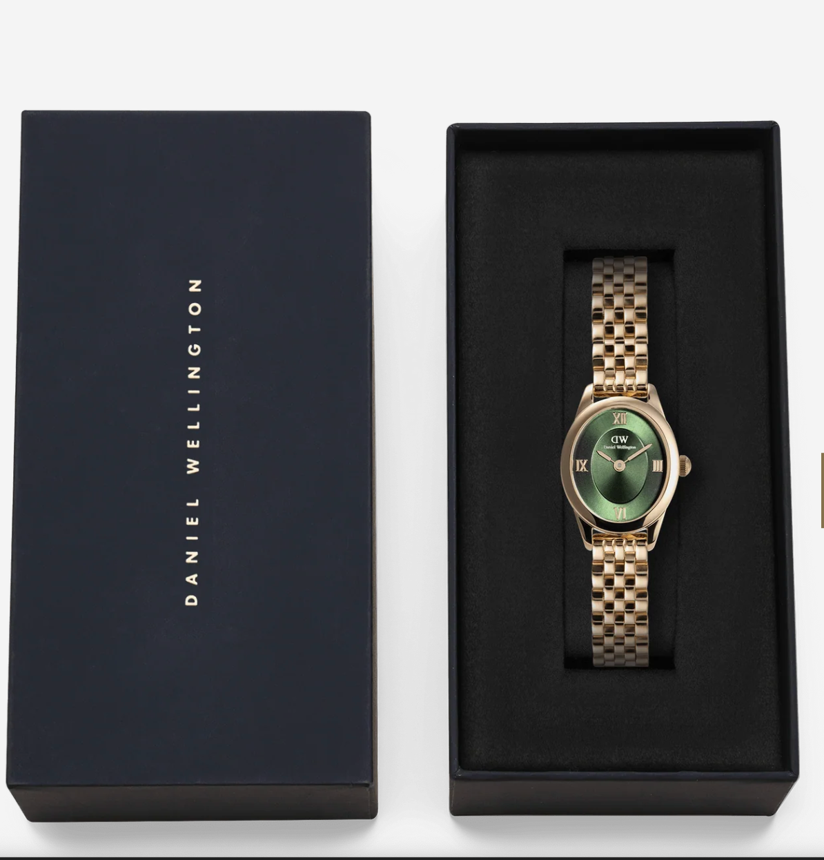Ophelia Mini Emerald Gold