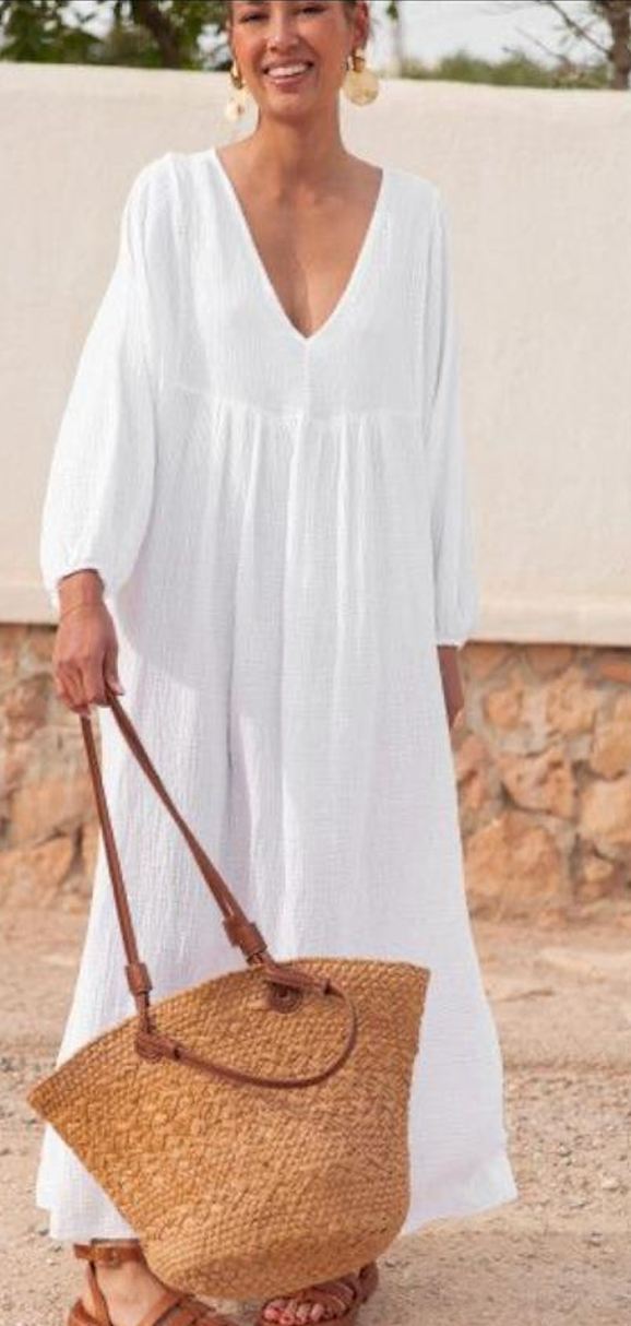 Robe  simple en crepe
