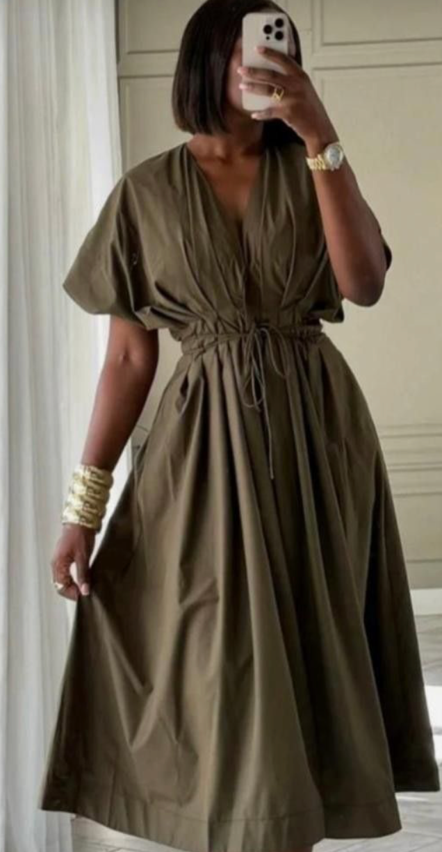 Robe  décontractée Col  V