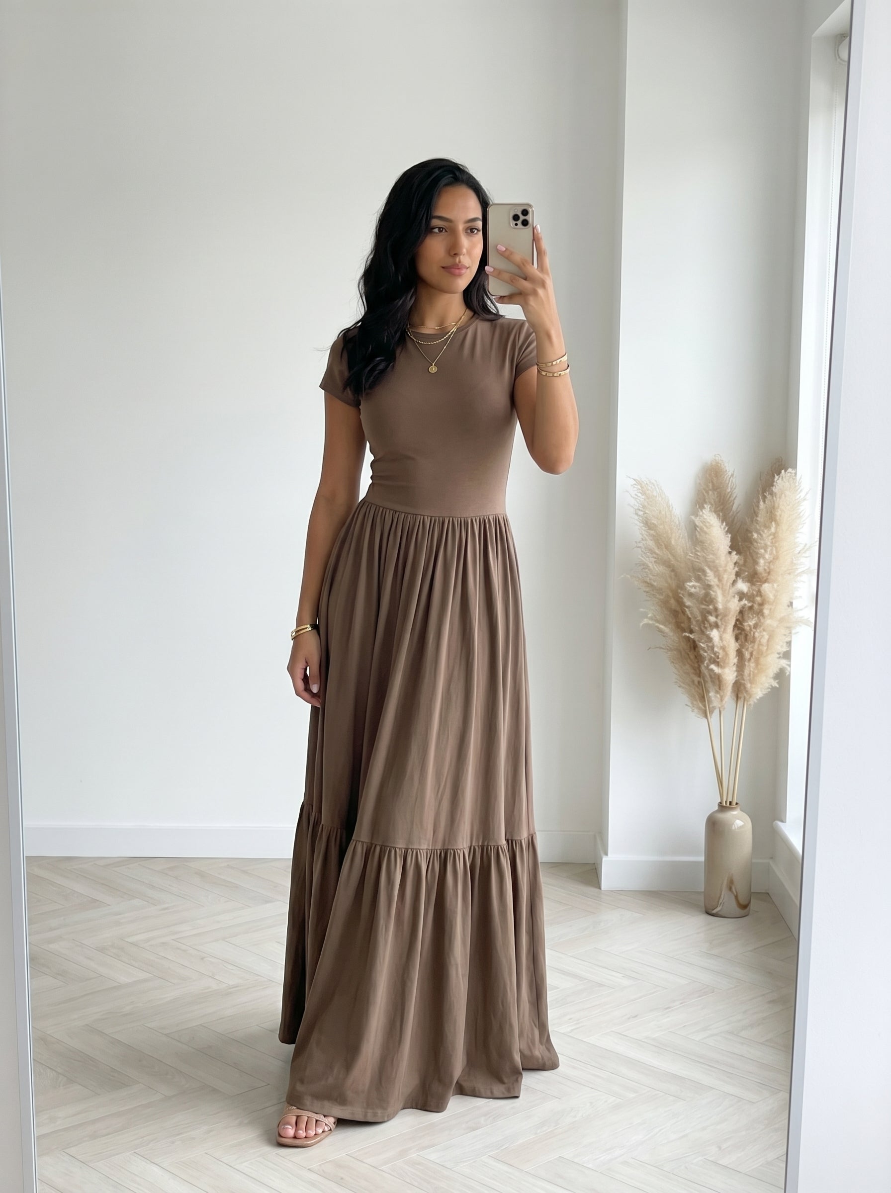 Robe longue moka - miroir