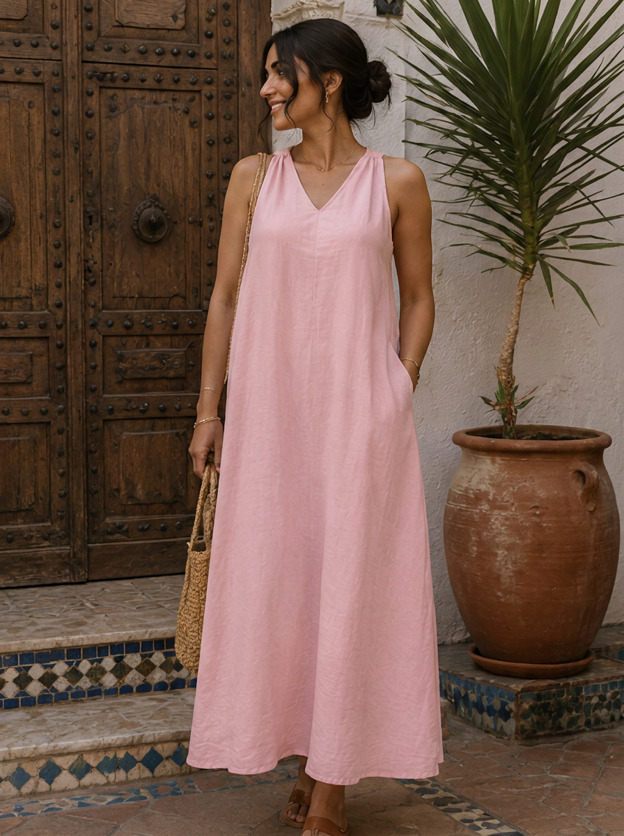 Robe Longue en Lin