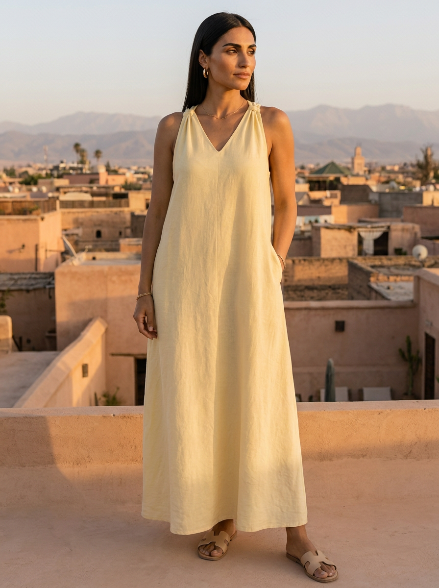 Robe Longue en Lin
