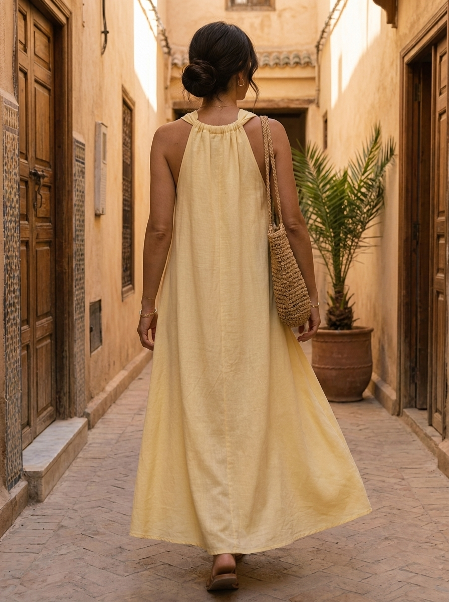 Robe Longue en Lin