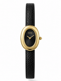 Montre IEKE Ovale Noir – Édition Or
