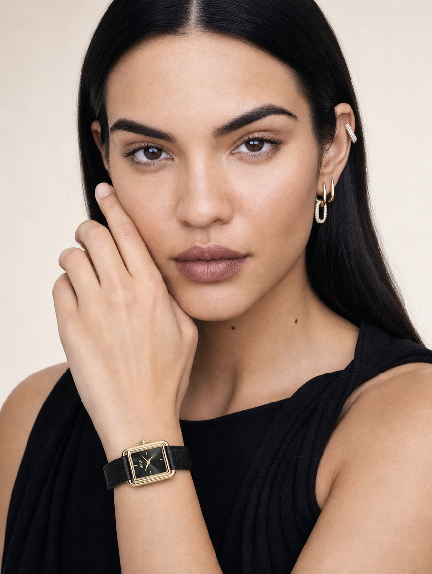 Montre IEKE Rectangle Noir
